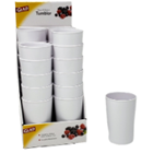 Melamine Tumbler White 14oz. GLD-70019