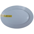 Glad Oval Melamine Plate White 14 in. GLD-70093