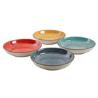 Gibson Pasta Bowl Set 4pc Stone 10.75in 118381.04