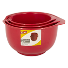 Glad 3pc Mixing Bowl Set Red GLD-71163