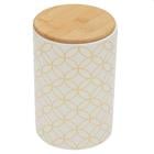 VESCIA LARGE CERAMIC CANISTER WITH BAMBOO TOP CS37406