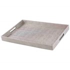 Serving Tray 18x13 Silver Matal ST44768