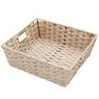 Tote Faux Rattan Taupe Lrg PB39240