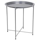 Side Table Foldable Silver TT41975