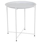 Side Table Foldable Matte White TT41977