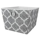 Storage Bin Arabesque White Lrg SB39120