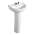 Sandringham 21 Basin Fullped Wht E897601