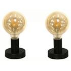 Table Lamp Black  Twin Pk 21987-2