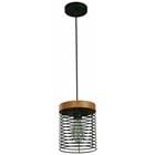 1L HANGING LAMP MATT BLK E26 60W 22136-2