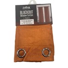 EMBOSSED SHINY BACKING BLACKOUT GROMMET WINDOW CURTAIN 715-0405854RUS