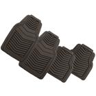Grooved 4 pc Black Rubber Floor Mats 151