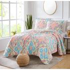 Georgetown Archer 3pc. Reversible Quilt Set Coral King BSGA15524K