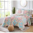 Georgetown Archer 3pc. Reversible Quilt Set Coral Queen BSGA15524Q