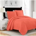 Rio 3pc Pinsonic Quilt Coral Queen BSR23824Q