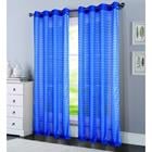 Wanda Box Voile Grommet Panel 90 Neon Blue PNW07657