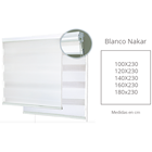 ROLLER ECLIPSE 55X91 NAKAR WHITE 20038504