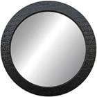 Mirror 32" Round Mosaic Black N32R3