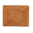 Seawell 16" x 13" Placemat - Light Brown Rect. Rattan 76606.01