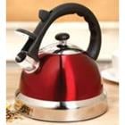 Claredale 2.2 Qt SS Tea Kettle - Red 108074.01
