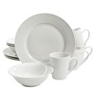 Noble Court 12 pc Dinnerware Set - White Rim Shape 118321.12