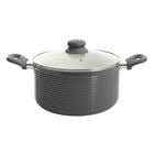 Ridge Valley 6 Qt AL Dutch Oven W/ Lid - Grey - Off White Ceramic 127759.02