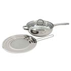Sangerfield 4 Qt SS Saute Pan W/ Lid & Splatter Guard 128613.03