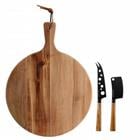 3PC CHEESE KNIFE SET W/SER BOARD 137744.03