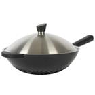 13 IN WOK W/LID MATTE BLACK 137396.02