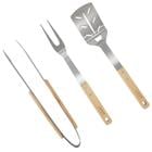 3 PC BBQ TOOLS RUBBERWARE HANDLE 143723.03