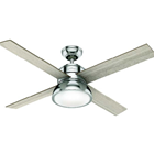 HUNTER FAN 52" LOKI LIGHT GREY/NATURAL 50424