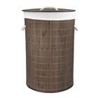 HAMPER ROUND FOLDING BAMBOO BH45099