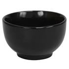 Home Basics Ceramic Cereal Bowl 5.5 in. Black CD01931
