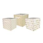 STORAGE BIN METALLIC GOLD ASST. SB49280