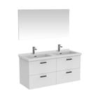Bathroom Cabinet/Vanity White W/Mirror HDFL8167G-01HD