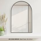 MIRROR W/ ARCHED EDGE BLK 60*90 P1555-0094