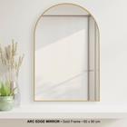 MIRROR W/ ARCHED EGDE GOLD 60*90 P1555-0095