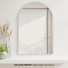 MIRROR W/ ARCHED EDGE SILVER P1555-0097