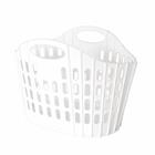 FOLDING LAUNDRY BASKET 38L WHITE BAC-273027