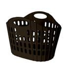 FOLDING LAUNDRY BASKET 38L BROWN BAC-273029