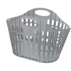 FOLDING LAUNDRY BASKET 38L GRAY BAC-273030