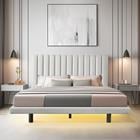 QUEEN SIZE BED / BEIGE COLOR P2073-0164