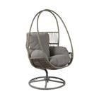 SWIVEL CHAIR D/RATTAN BRAIDED BH173-0005GREY