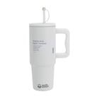 VACUUM BOTTLE D/WALL WITH STRAW WS-7-013