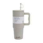 VACUUM BOTTLE D/WALL WITH STRAW WS-7-015
