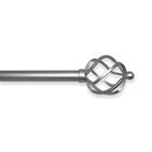 CURTAIN ROD 28-48" SILVER SH-510331