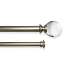 CURTAIN ROD 72-144" SILVER WHITE SH-510645