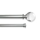 CURTAIN ROD 72-144" SILVER WHITE SH-510669