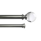 CURTAIN ROD 36-72" SILVER WHITE SH-510676