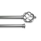 CURTAIN ROD 72-144" SILVER SH-510621
