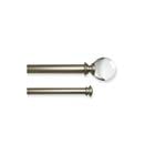 CURTAIN ROD 36-72" SILVER WHITE SH-510638